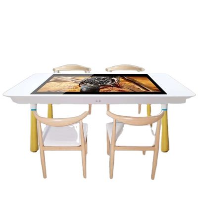 Restaurant Multitouch Sehpa 55 İnç Kapasitif İnteraktif Ekran Tablosu