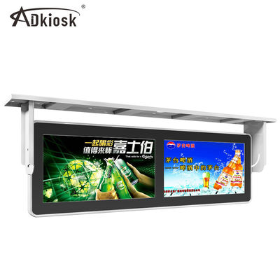 İki Bölünmüş 19 inç Otobüs Reklam oynatıcısı / LCD TV Medya Oynatıcısı 1200:1 Metal Kasa