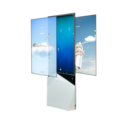 Beyaz Çift Taraflı LCD Ekran 55 inç OLED Tek Başına Dijital Tabela