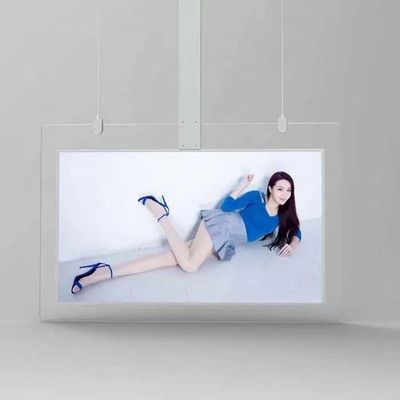 700 Nits Asılı Şeffaf LCD Ekran 55 inç OLED Çift Taraflı Dijital Ekran