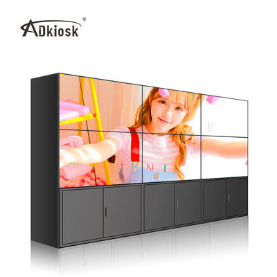 49 inç LCD Ekran Duvar 2x3 FHD 1920X1080 Çözünürlük, Stand Kabini Braketi ile