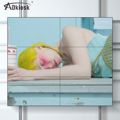 55 İnç İç Mekan LCD Video Duvar Ekranı 3.5mm Çerçeve 3x3 FHD Çözünürlük