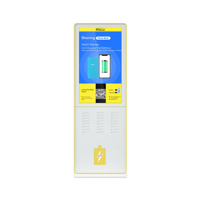 GPRS Cep Telefonu Şarj Kiosk 5000mah 43 inç Ekranlı 24 Bağlantı Noktası
