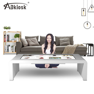 Oturma Odası IR Dijital Etkileşimli Dokunmatik Ekran Masa LCD 43Inch 4000:1 Kontrast