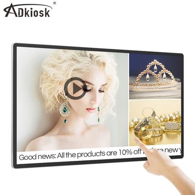43 İnç Duvara Monte LCD Ekran Reklam Oynatıcı Ağ Wifi 50hz 6ms Tepki süresi
