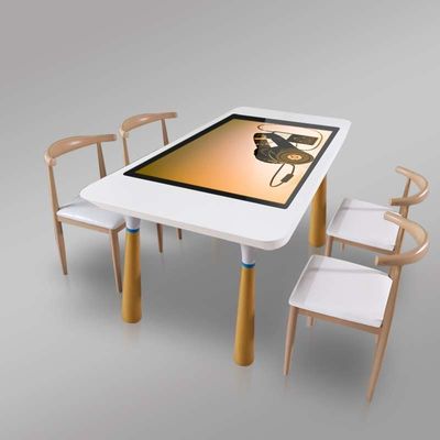 Restoran LCD Etkileşimli Dokunmatik Ekran Tablosu Kapasitif 55 inç Android