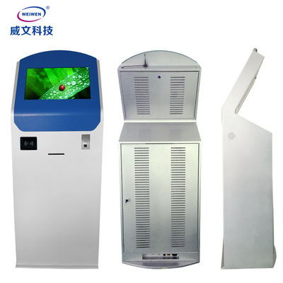 Otomatik Akıllı Self Servis Kiosk 19Inch LCD Ekran Zemin Standı Kiosk