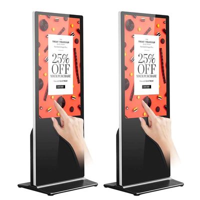 4k Çözünürlüklü LCD Etkileşimli Dokunmatik Ekran Kiosk Monitör i3 i5 CPU PC OS 65Inch