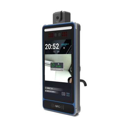 Akıllı 1.5m Mesafe Yüz Tanıma Sıcaklık Ölçüm Alarm Terminali