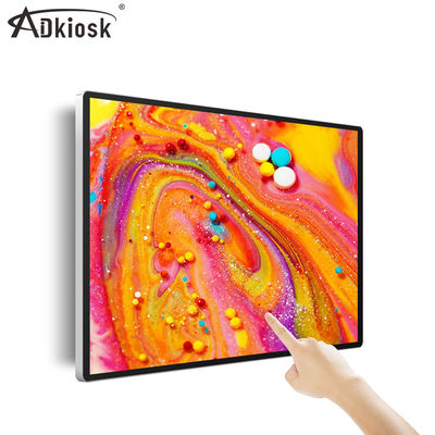VGA HDMI Kızılötesi Duvara Monte Reklam Oynatıcı Etkileşimli LVDS Kızılötesi
