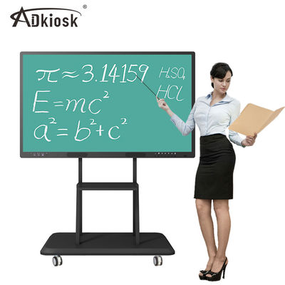 75&quot; 98&quot; Android Konferans Etkileşimli Beyaz Tahta CVBS Audio 1000W