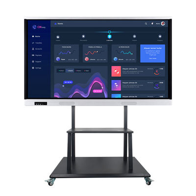 60HZ Akıllı Dokunmatik Ekran İnteraktif Beyaz Tahta 86 İnç LCD Çok Fonksiyonlu