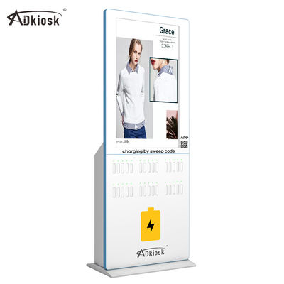 24 Yuvalı LiPo Pil LCD Şarj Kiosk 5000mah Güç Bankası ABS