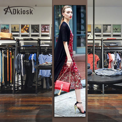 4k AC100V Kesintisiz LCD Reklam Ekranı 55 İnç Alüminyum Braket