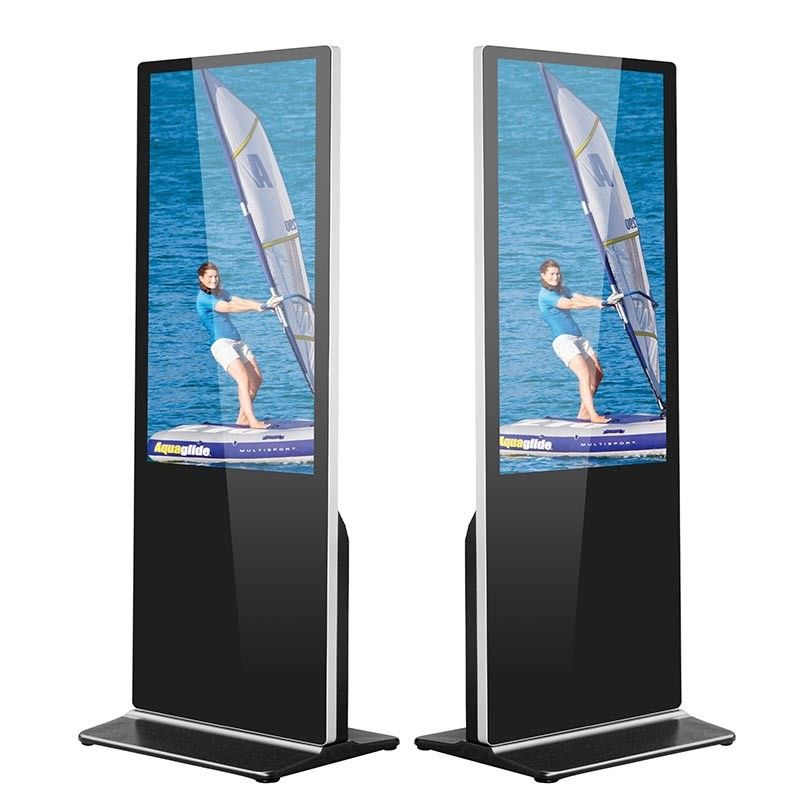 Reklam Monitörü LCD Zemin Dikili Dijital Tabela 75 inç Korozyon Önleyici 280cd/m2
