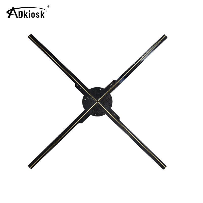 150 Derece Görüş Açısı 3D Hologram Fan Ekran Dijital Tabela LED Ekran Fanı 85cm